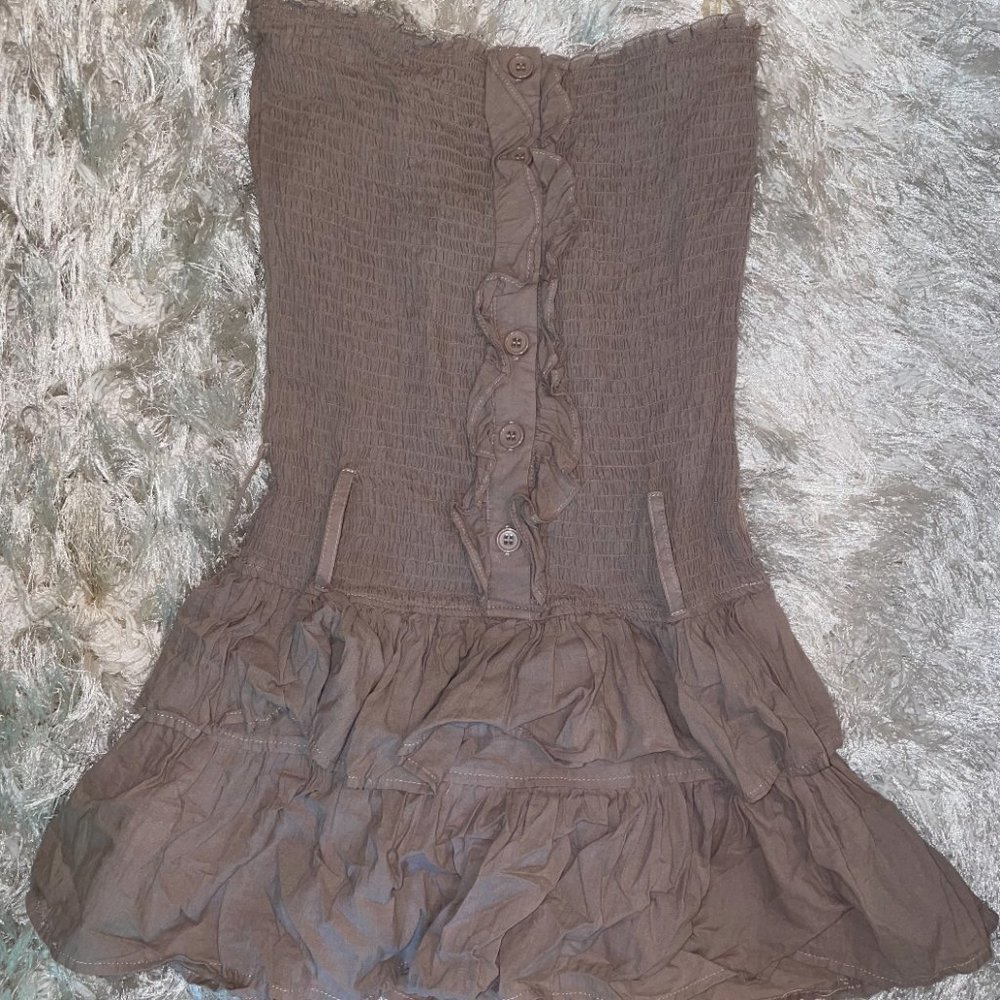 festival dress light brown